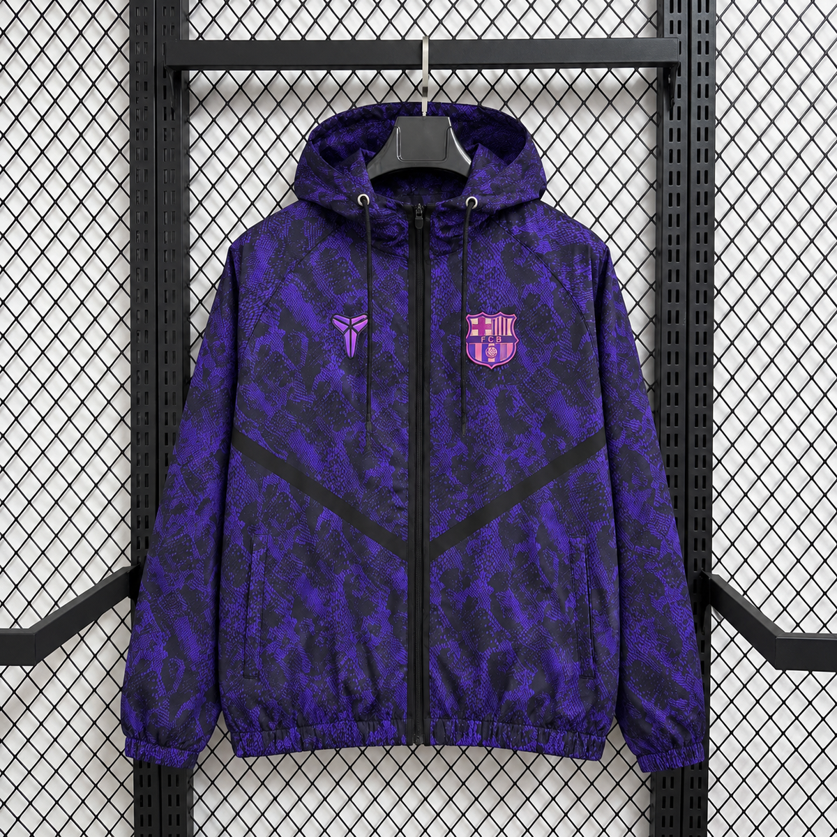 2026/2027 Black & Purple Casual Windbreaker
