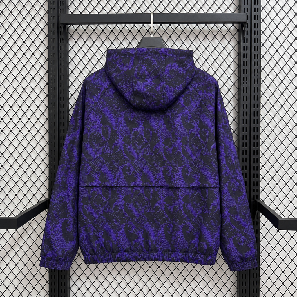 2026/2027 Black & Purple Casual Windbreaker