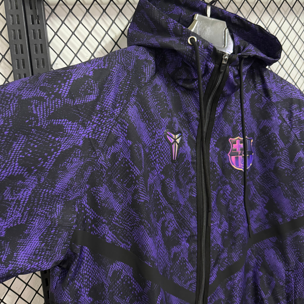 2026/2027 Black & Purple Casual Windbreaker