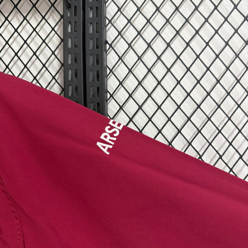 2026/2027 Burgundy Retro Jacket Casual Windbreaker