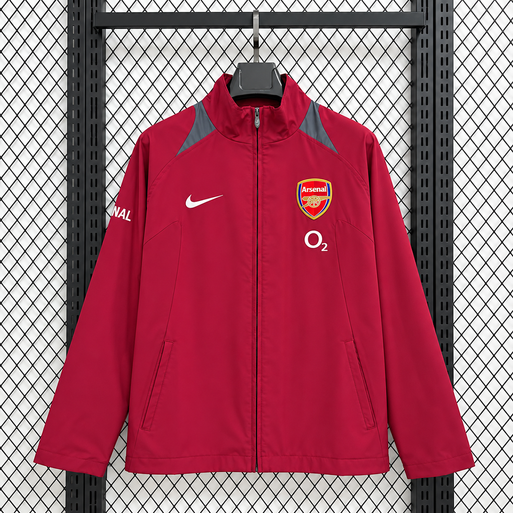 2026/2027 Burgundy Retro Jacket Casual Windbreaker