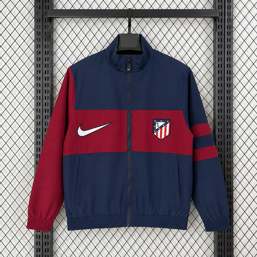 2026/2027 Red & Blue Retro Jacket Casual Windbreaker