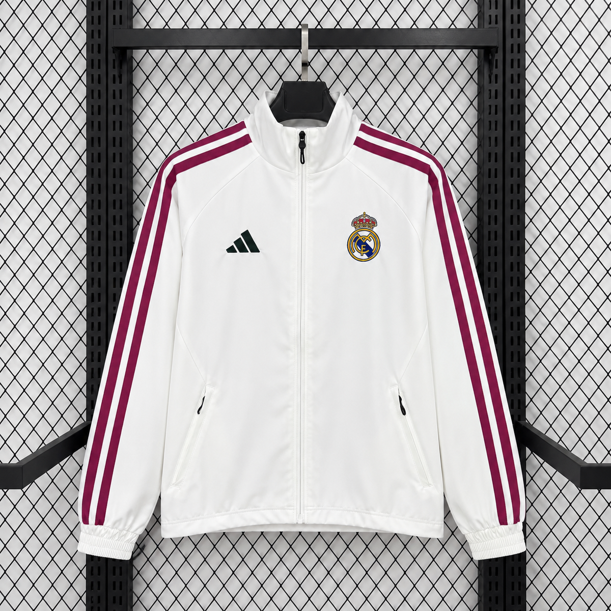 2026/2027 White Casual Training Windbreaker Jacket