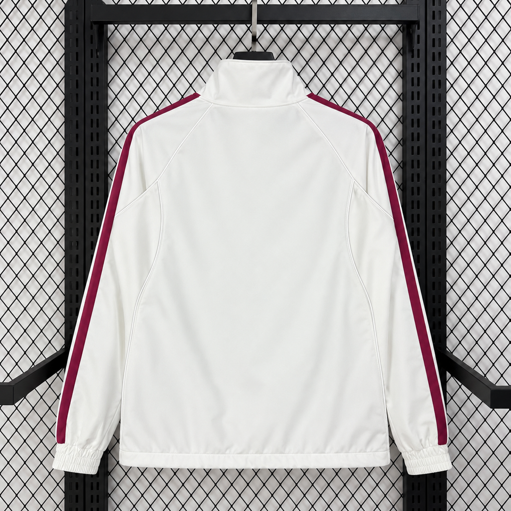 2026/2027 White Casual Training Windbreaker Jacket