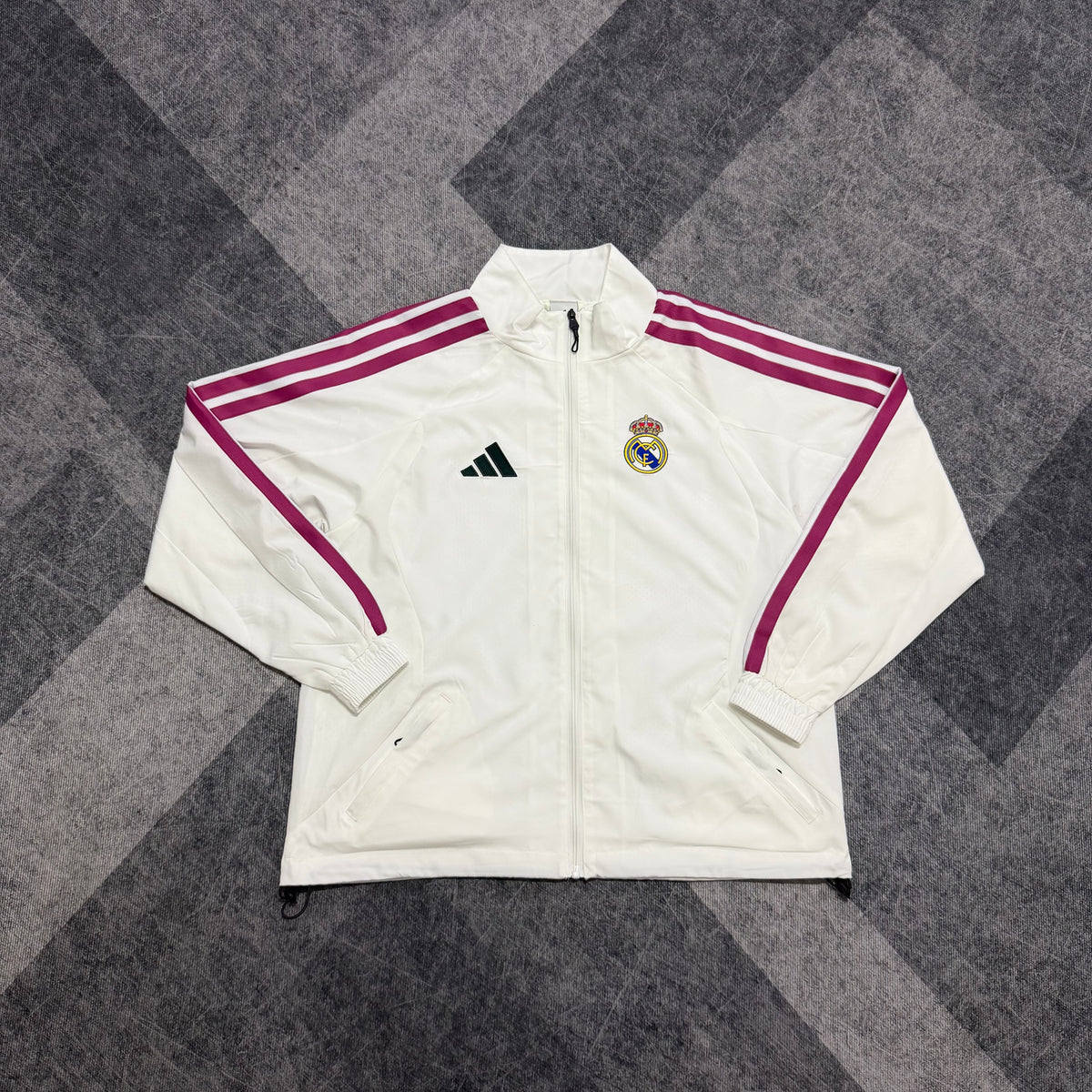 2026/2027 White Casual Training Windbreaker Jacket