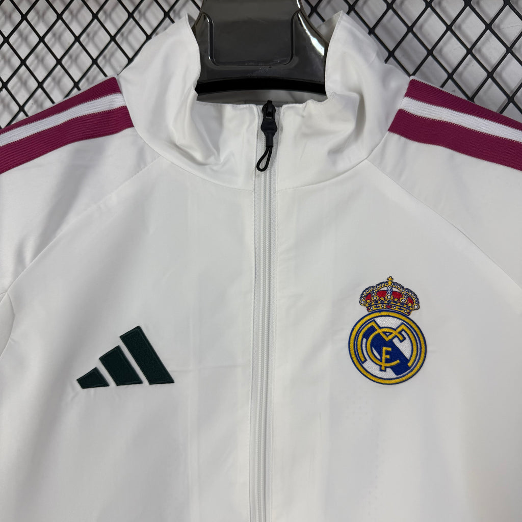 2026/2027 White Casual Training Windbreaker Jacket