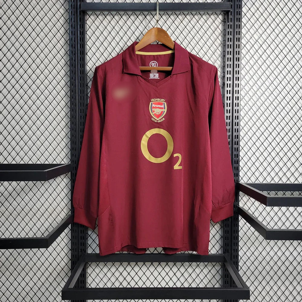 Arsenal 2005/2006 Home Long Sleeve Retro Jersey