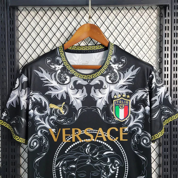 Italy Black Versace Jersey