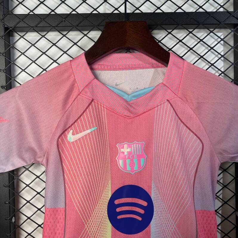 Barcelona Pink Aurora Jersey Kids Size
