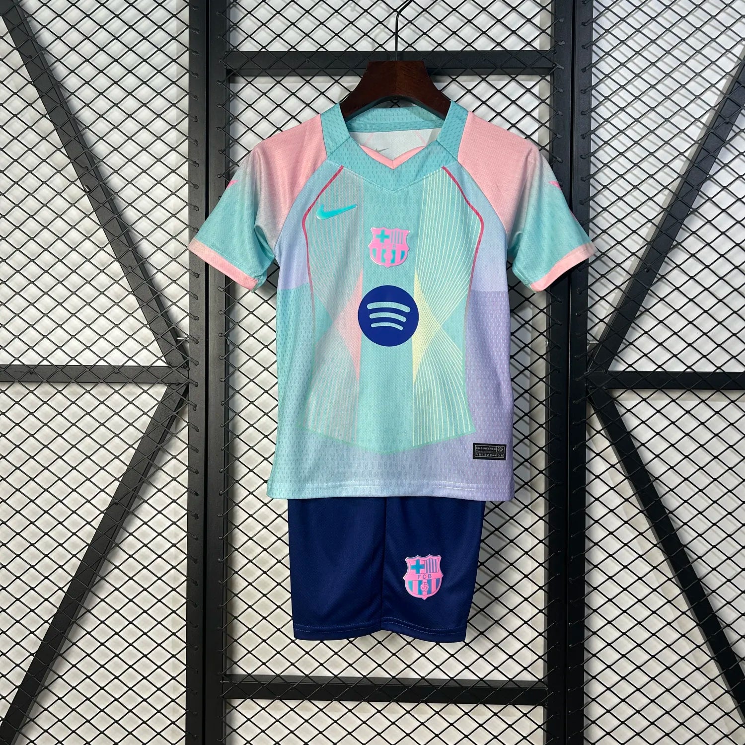 Barcelona Blue Aurora Jersey Kids Size