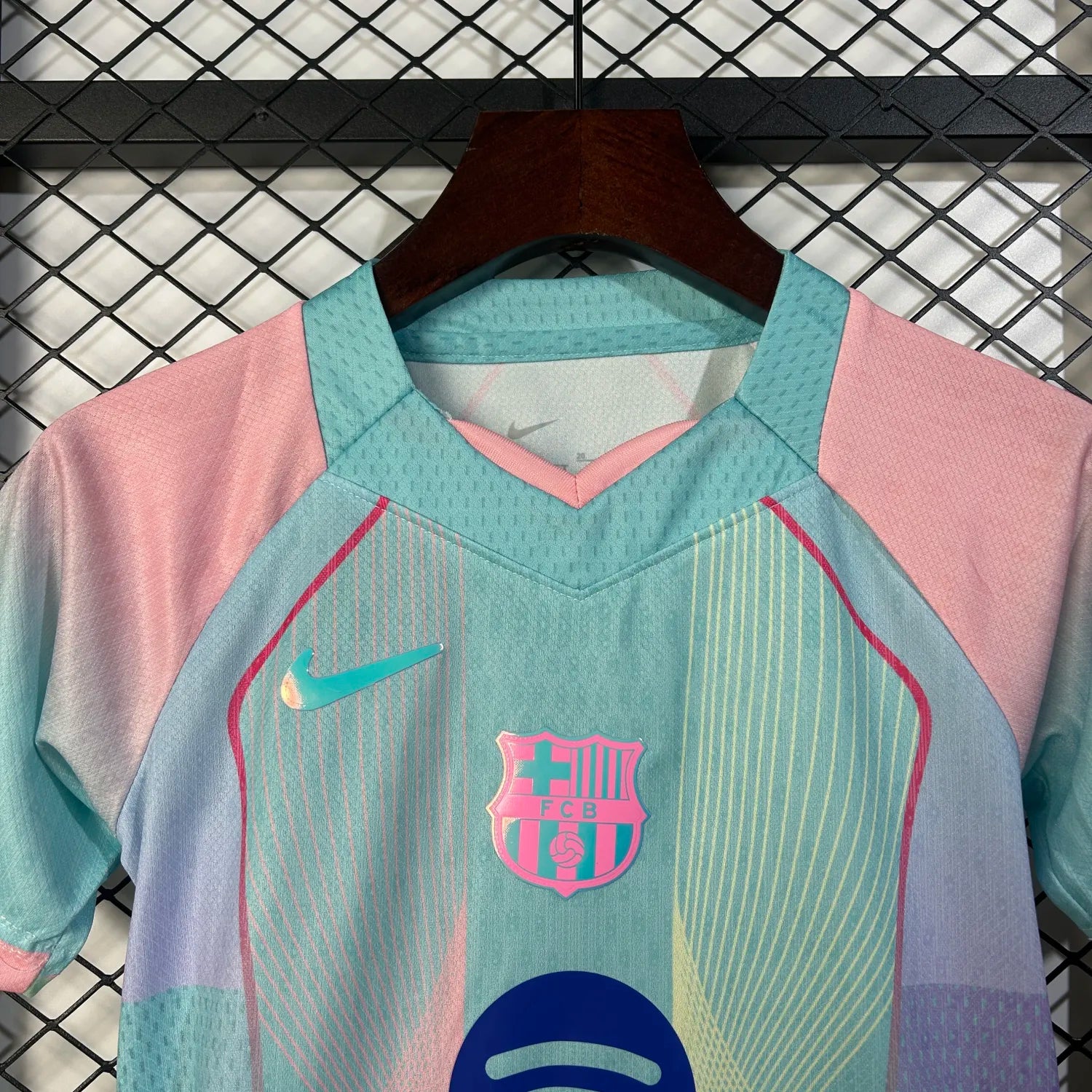 Barcelona Blue Aurora Jersey Kids Size