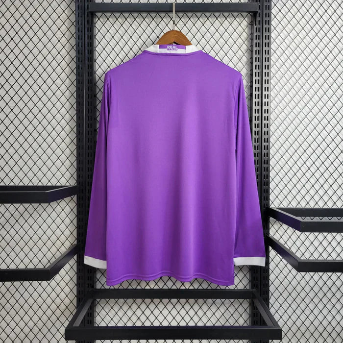 Real Madrid 2016/2017 Away Long Sleeve Retro Jersey