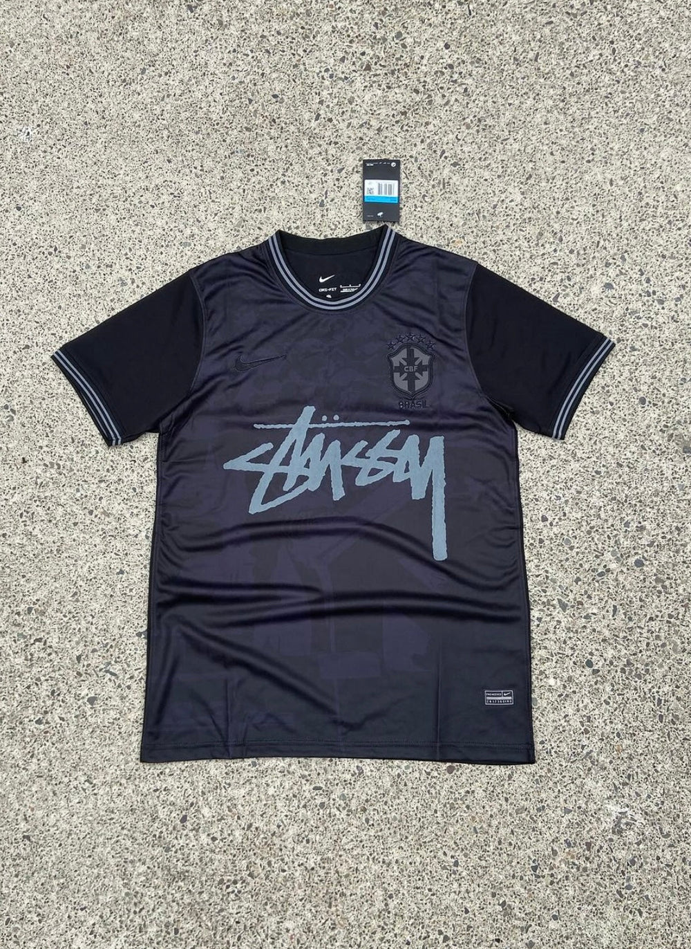 Brazil x Stussy Blackout Jersey