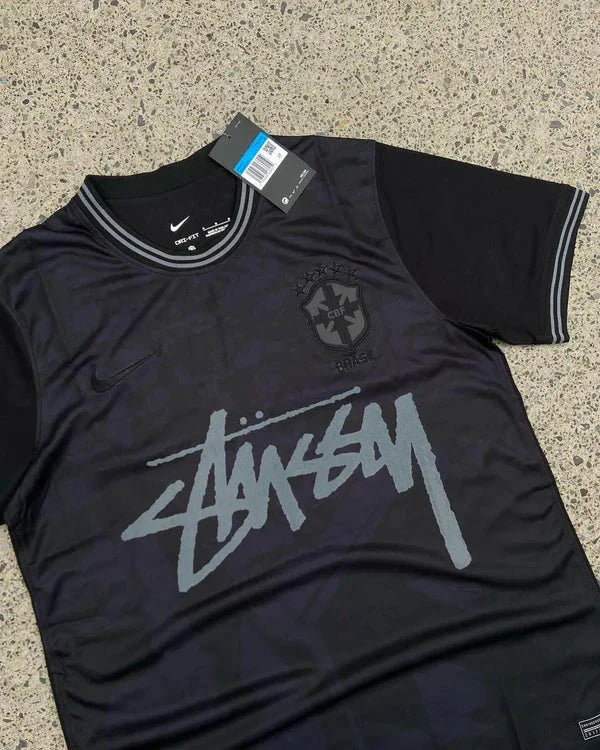Brazil x Stussy Blackout Jersey