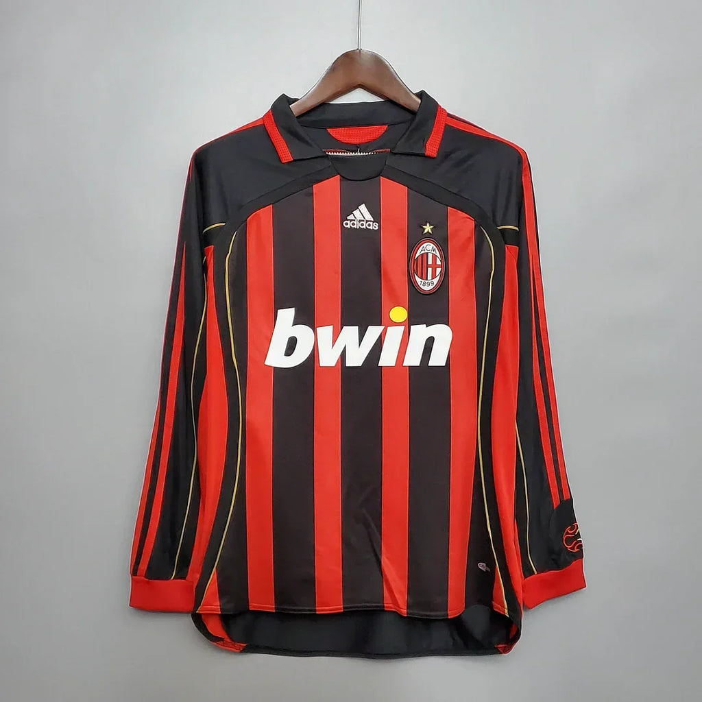 AC Milan 2006/2007 Home Long Sleeve Retro Jersey
