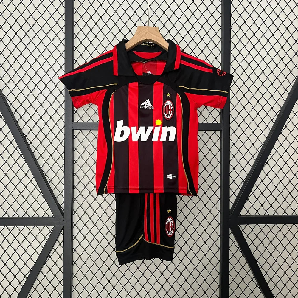 AC Milan 2006/2007 Home Retro Jersey Kids Size