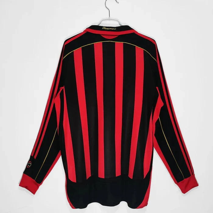 AC Milan 2007/2008 Home Long Sleeve Retro Jersey