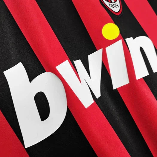 AC Milan 2007/2008 Home Long Sleeve Retro Jersey