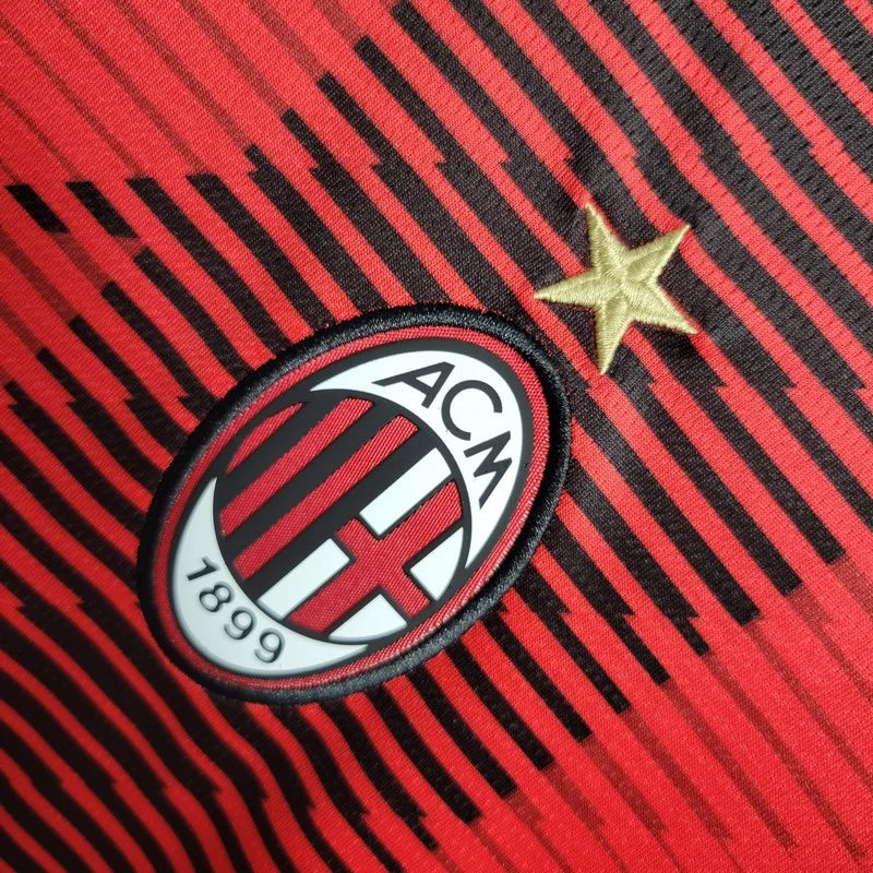 AC Milan 2023/2024 Home Long Sleeve Jersey