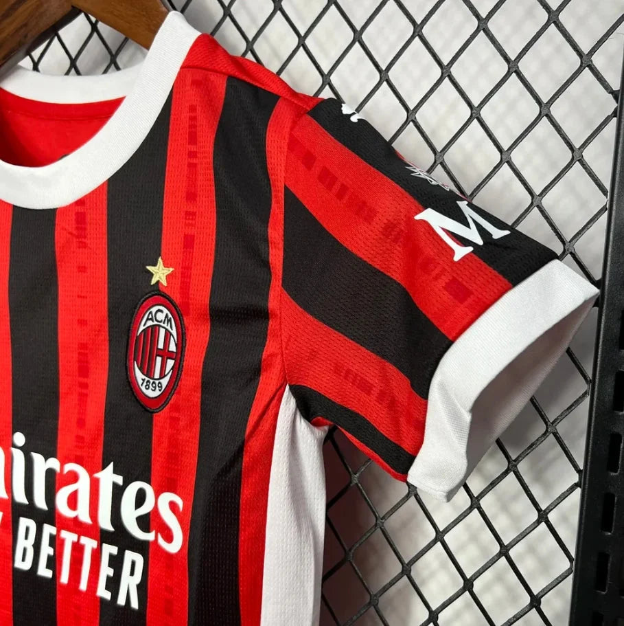 AC Milan 2024/2025 Home Jersey Kids Size