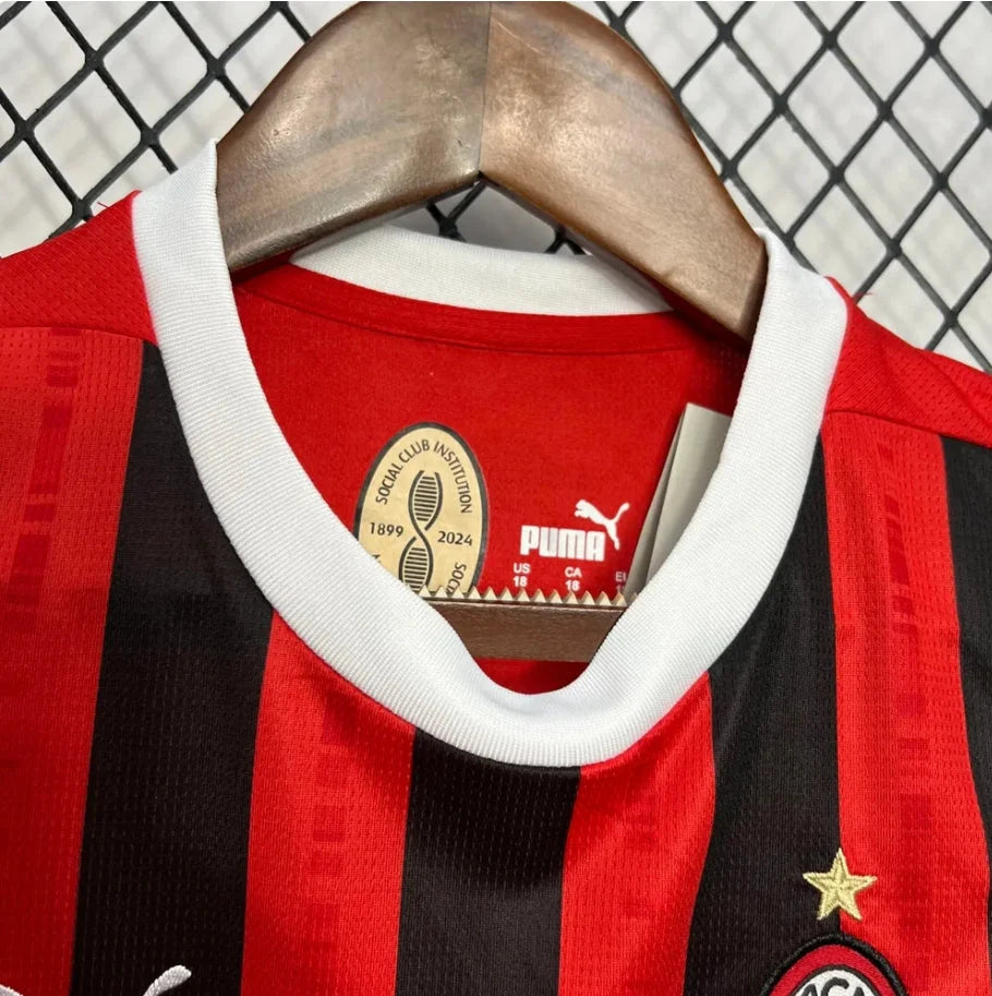 AC Milan 2024/2025 Home Jersey Kids Size