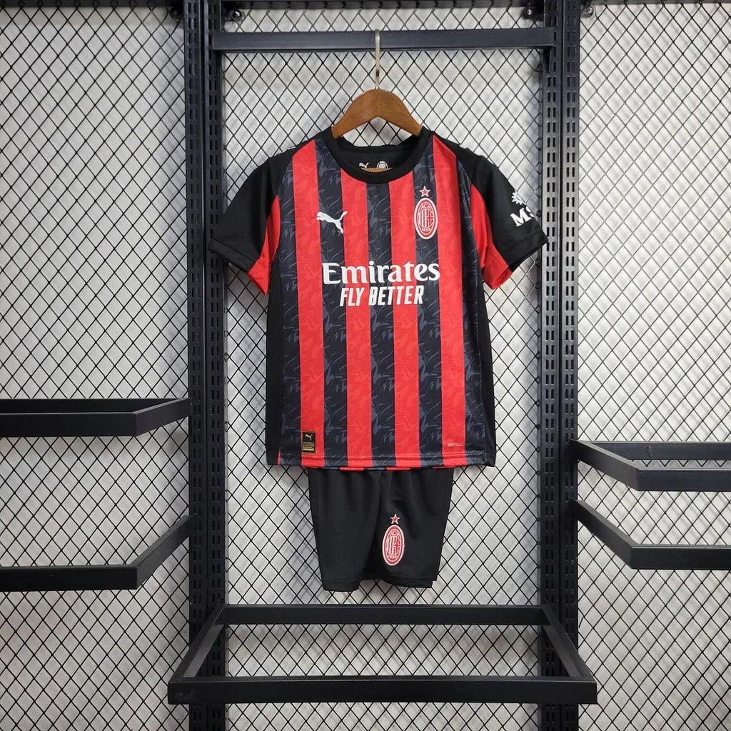 AC Milan 2025/2026 Home Jersey Kids Size