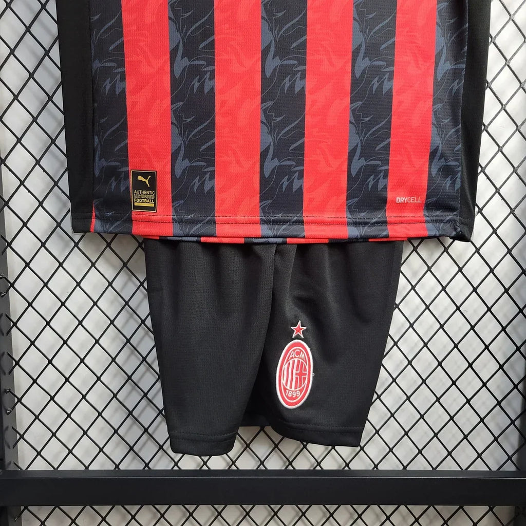 AC Milan 2025/2026 Home Jersey Kids Size