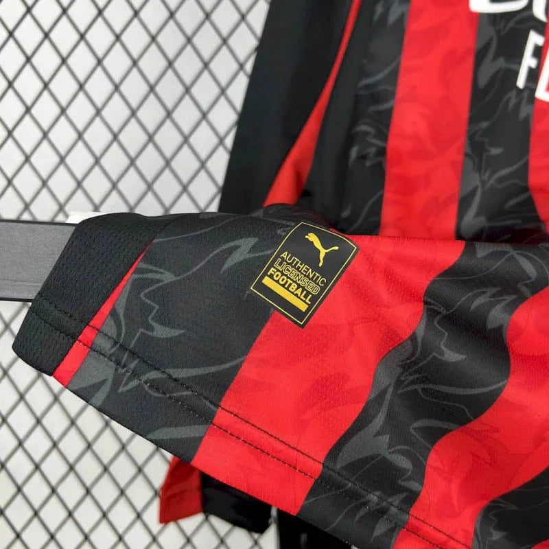 AC Milan 2025/2026 Home Long Sleeve Jersey