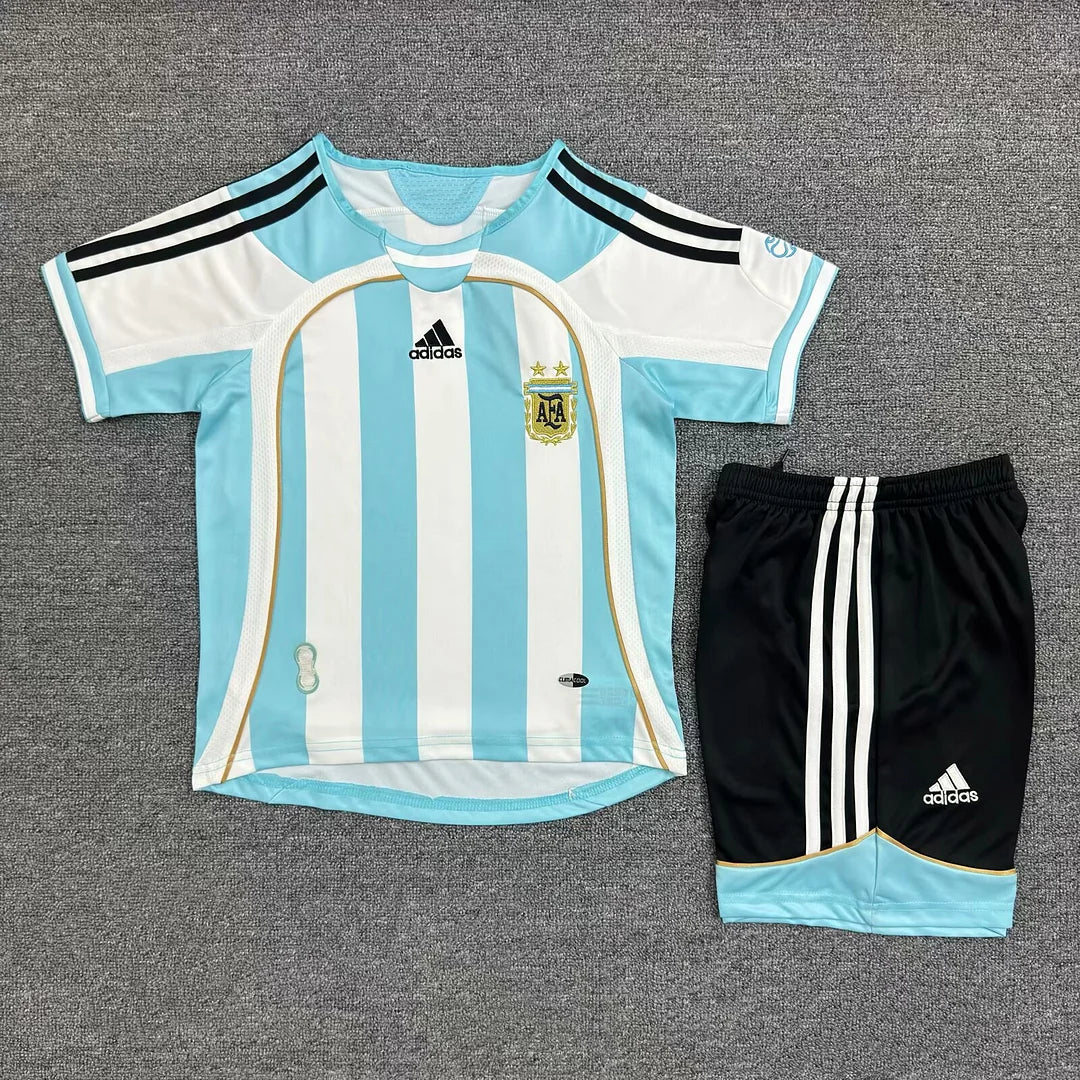 Argentina 2006 Home Retro Jersey Kids Size