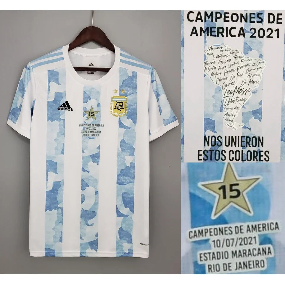 Argentina 2021 Home Champion Jersey