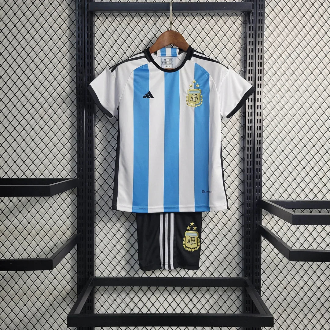 Argentina 2022 Home Jersey Kids Size