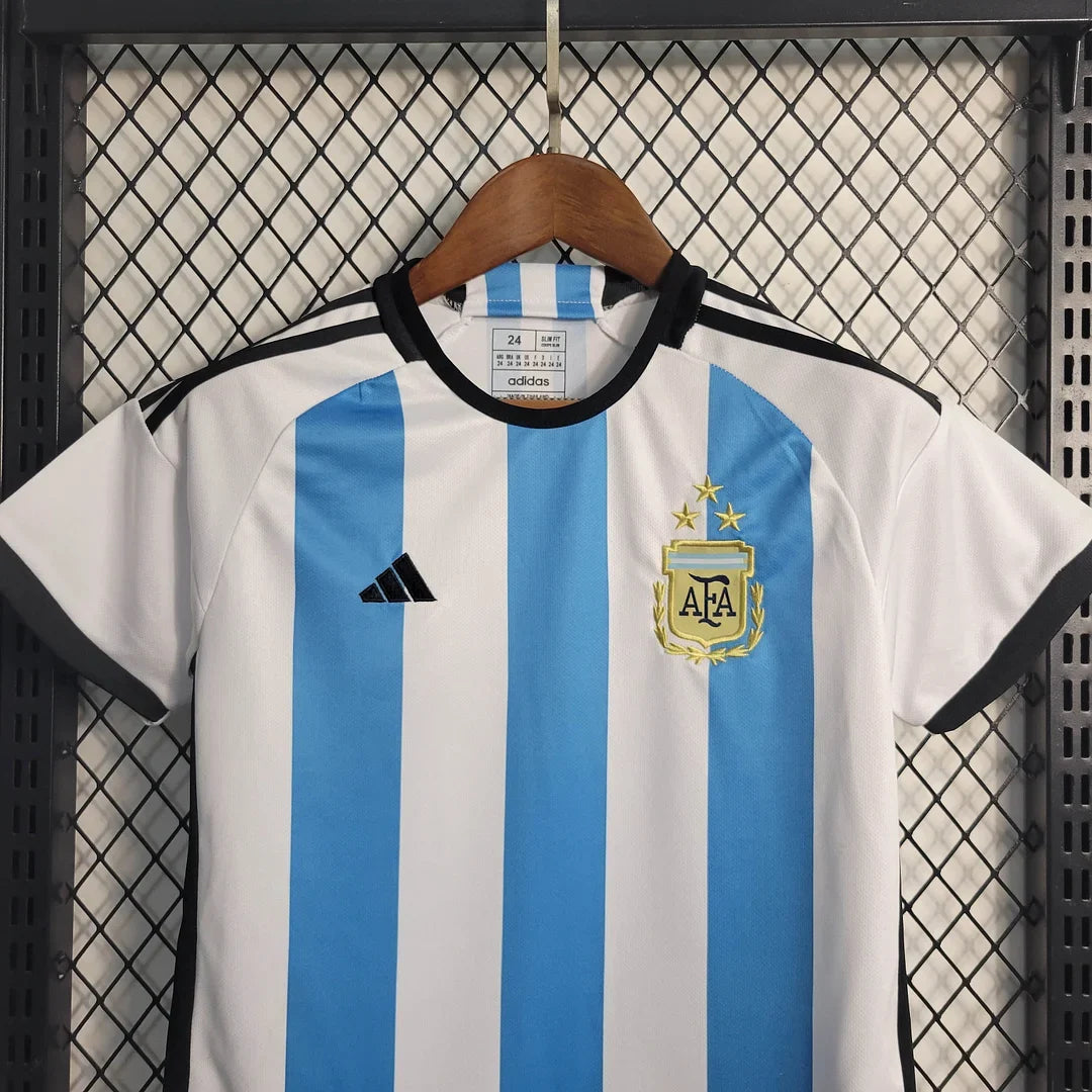 Argentina 2022 Home Jersey Kids Size