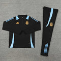 Argentina 2024/2025 Half-Pull Black Tracksuit