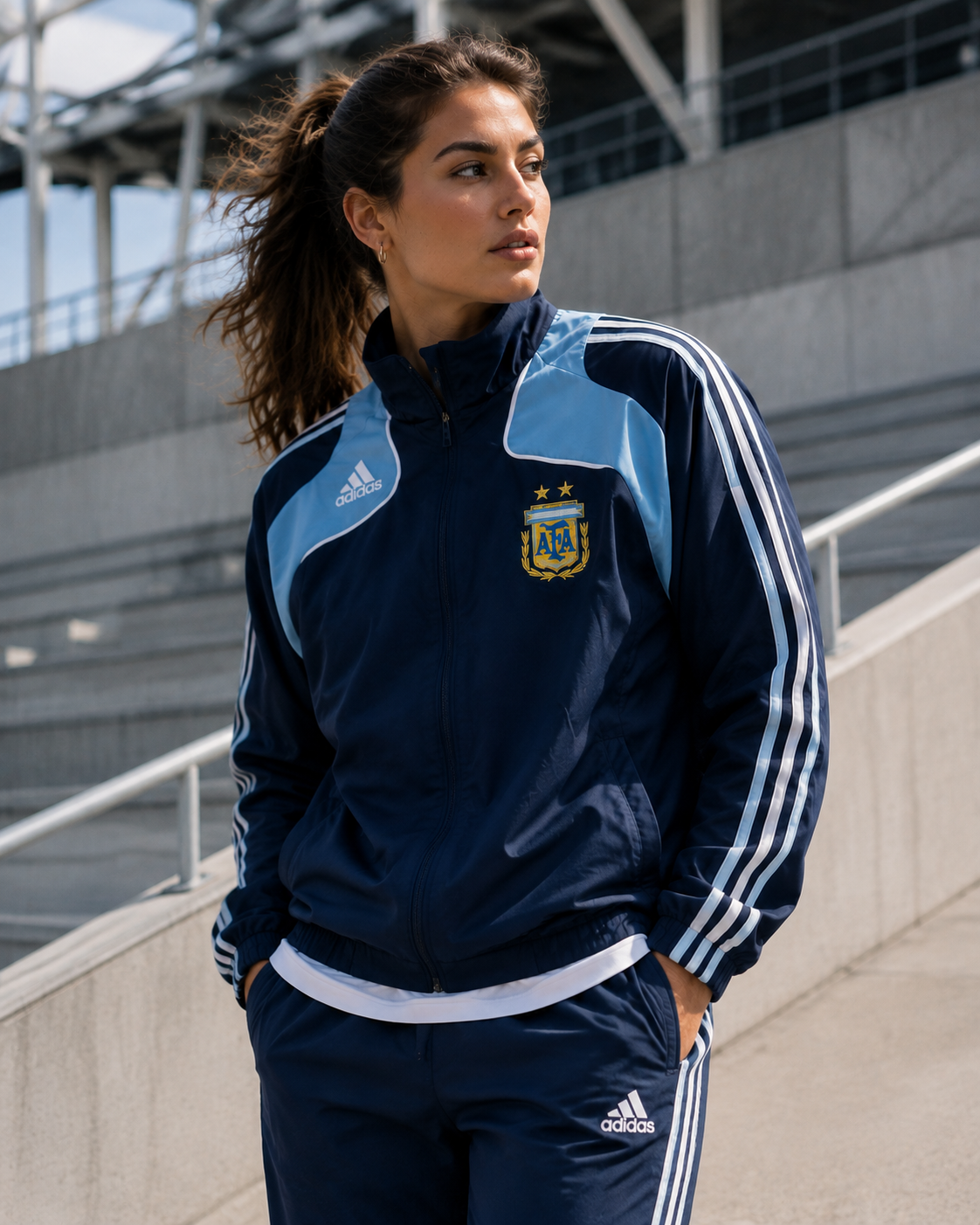 Argentina 2026 Royal Blue Retro Windbreaker