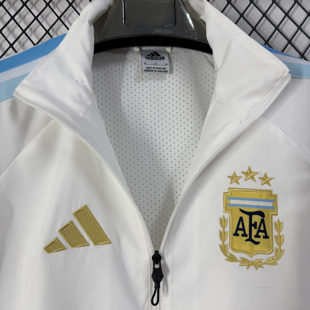 Argentina 2026 White World Cup Training Windbreaker