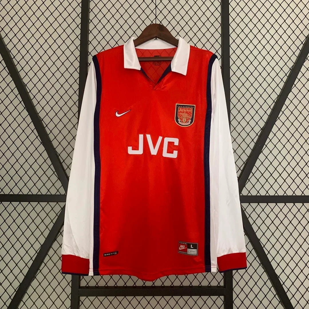 Arsenal 1998/1999 Home Long Sleeve Retro Jersey