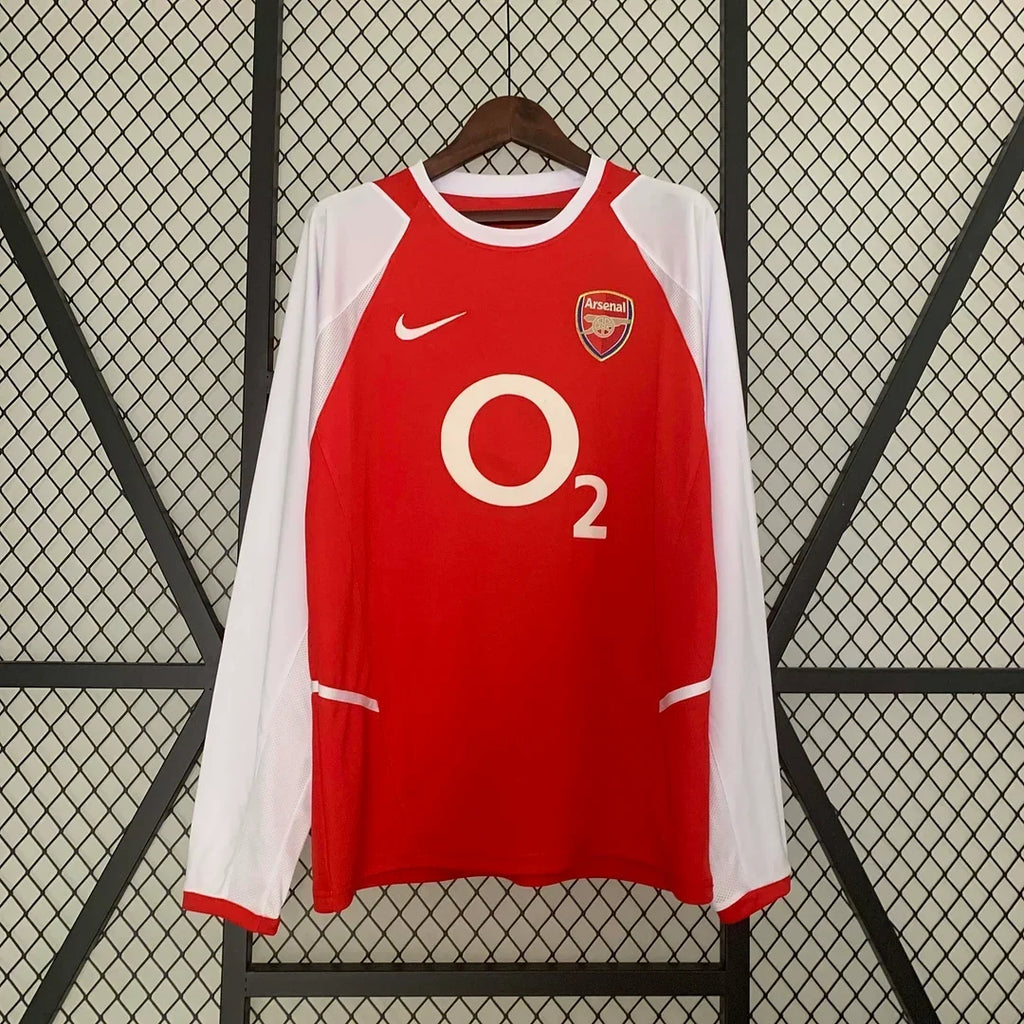Arsenal 2003/2004 Home Long Sleeve Retro Jersey