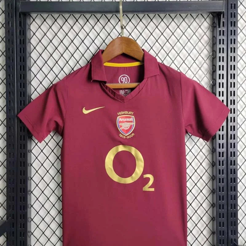 Arsenal 2005/2006 Home Retro Jersey Kids Size