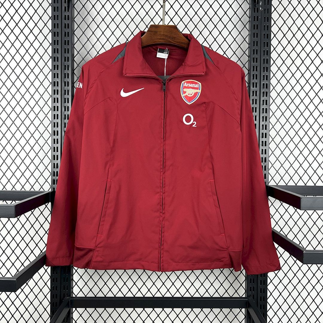 Arsenal 2005/2006 Red Retro Windbreaker Jacket