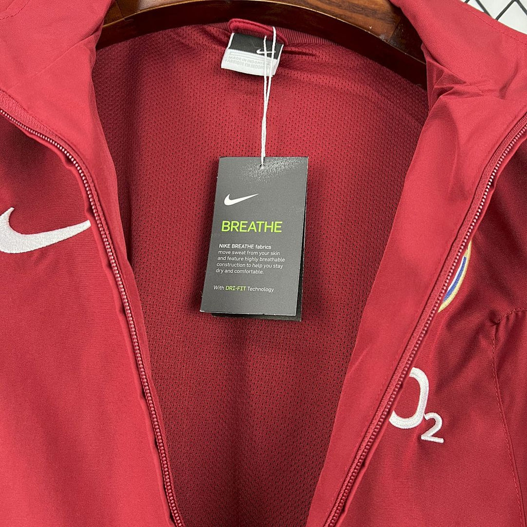Arsenal 2005/2006 Red Retro Windbreaker Jacket