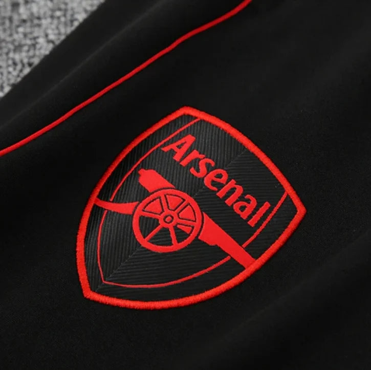 Arsenal 2025/2026 White and Black x Red Tracksuit