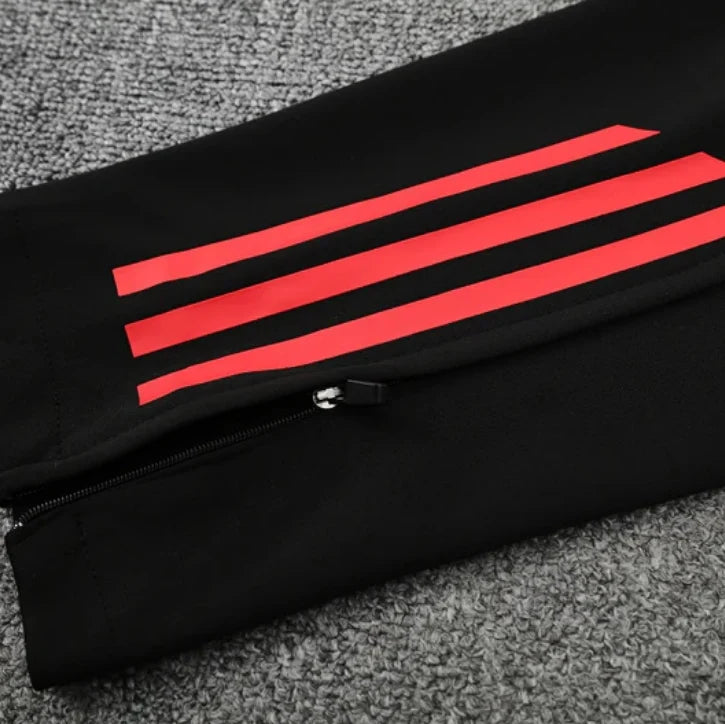 Arsenal 2025/2026 White and Black x Red Tracksuit