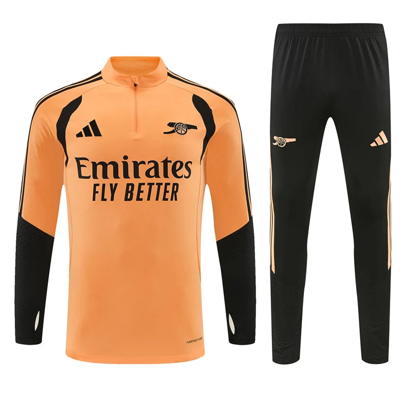 Arsenal 2026/2027 Orange and Black Tracksuit