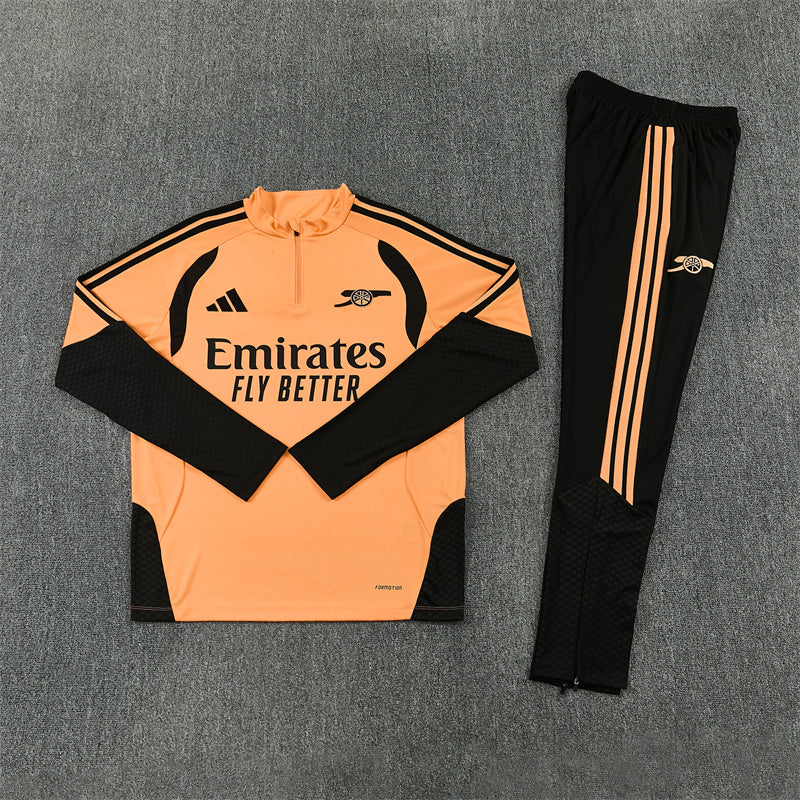 Arsenal 2026/2027 Orange and Black Tracksuit