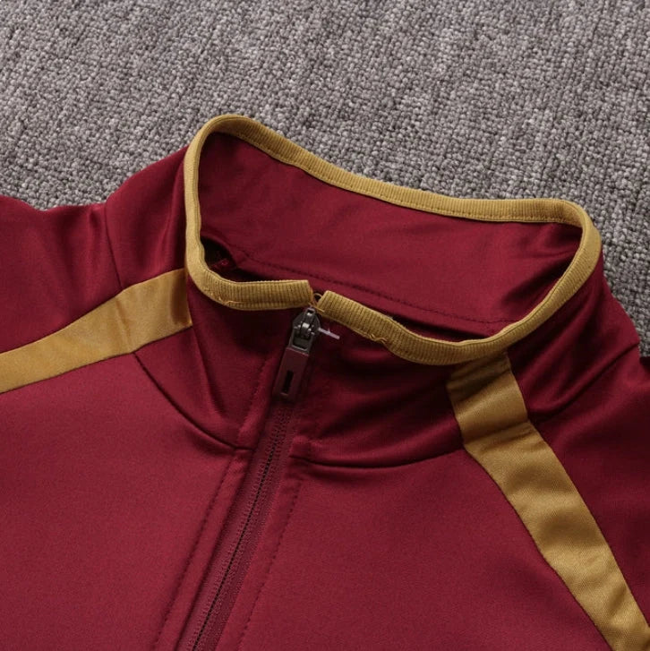 Arsenal Black and Dark Red Tracksuit