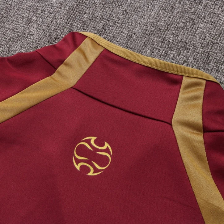 Arsenal Black and Dark Red Tracksuit