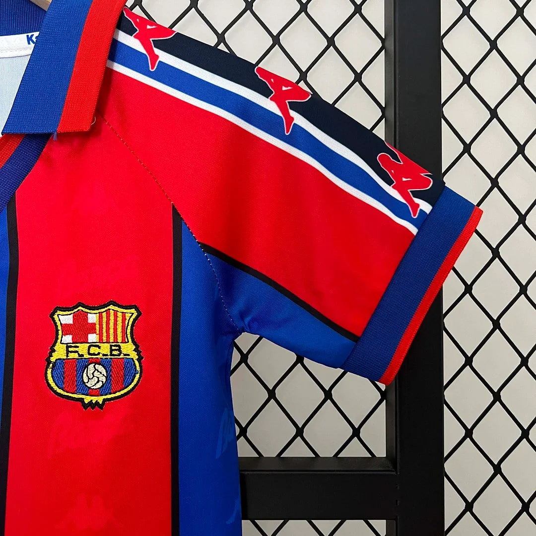 Barcelona 1996/1997 Home Retro Jersey Kids Size