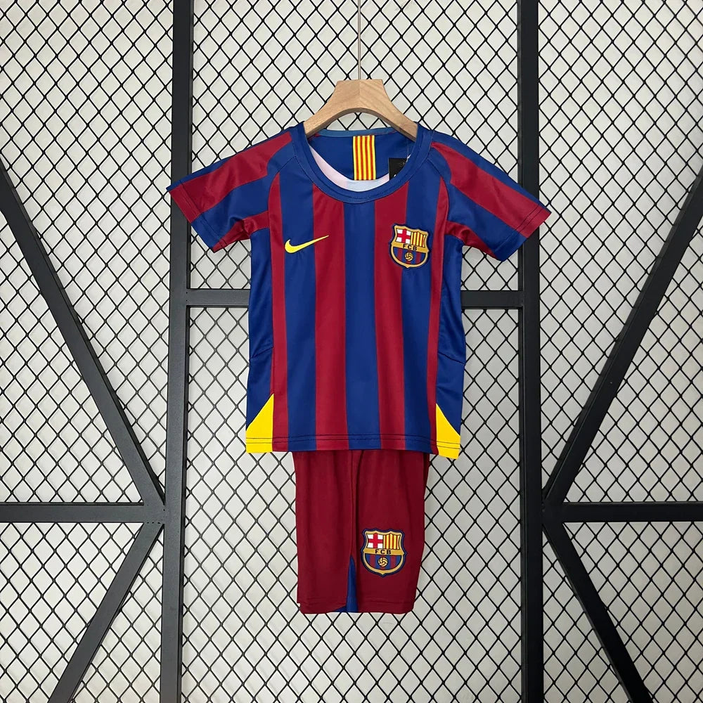 Barcelona 2005/2006 Home Retro Jersey Kids Size