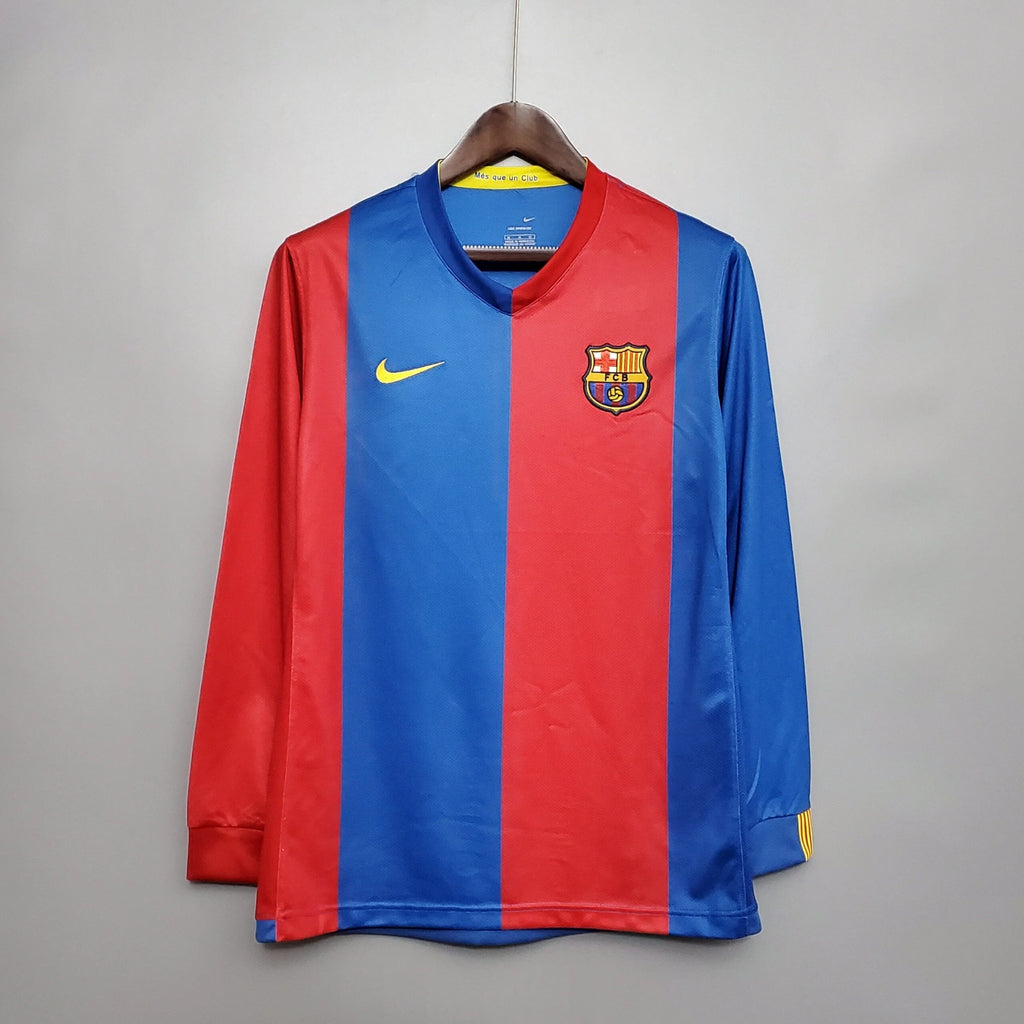 Barcelona 2006/2007 Home Long Sleeve Retro Jersey
