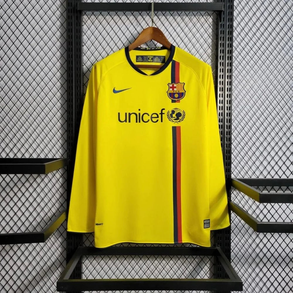 Barcelona 2008/2009 Away Long Sleeve Retro Jersey